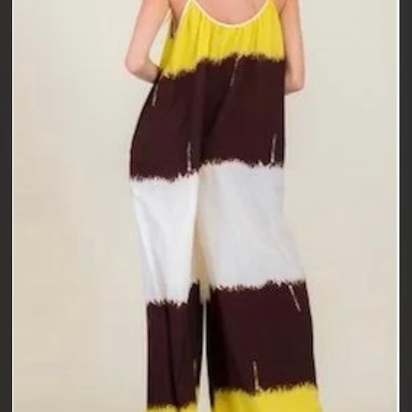 Oversized Tie Dye Wide Leg Jumpsuit Size S - Picture 16 of 16